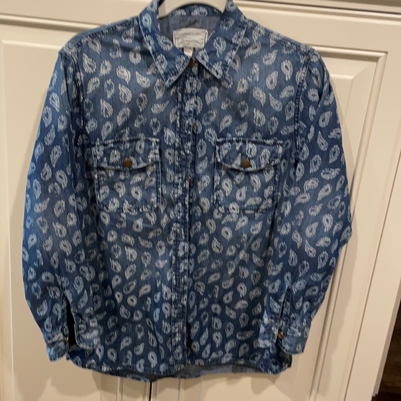 Paisley Denim Top - Picture 1 of 3